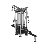 4 Stack Megatron Deluxe Jungle Gym - Muscle D Fitness - Commercial Lat Pull, Low Row, Adj. Hi/Low Pulleys - Machine Horizon